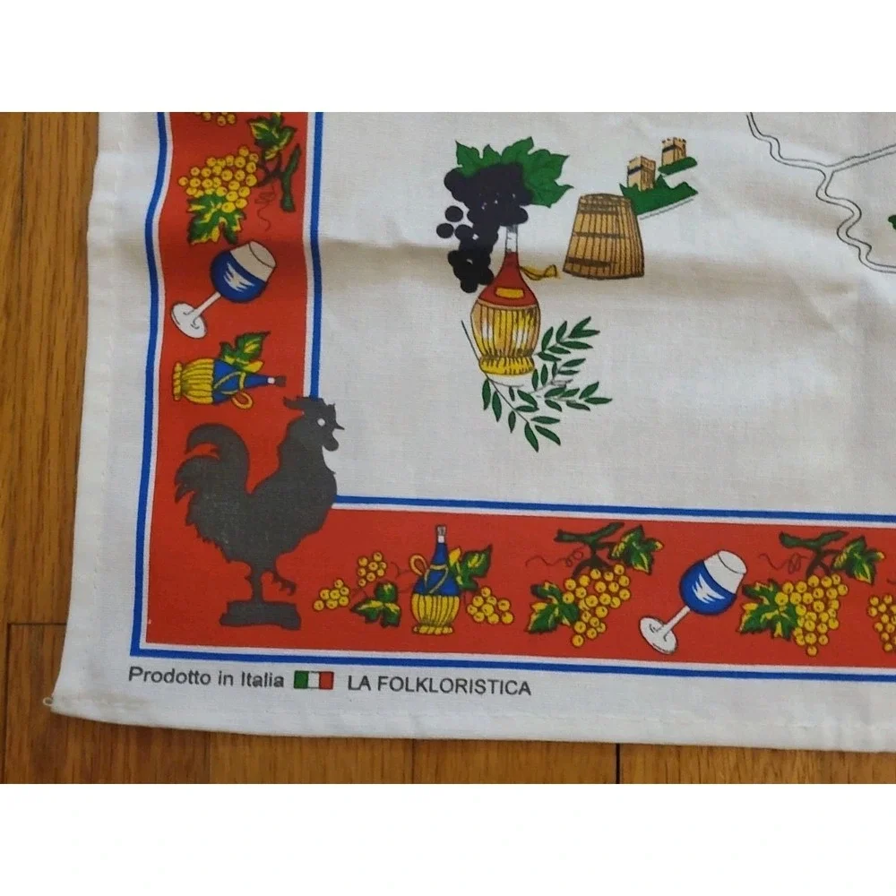 Chianti Vino Wine 100% Cotton Italian Tea‎ Towel Extra Large